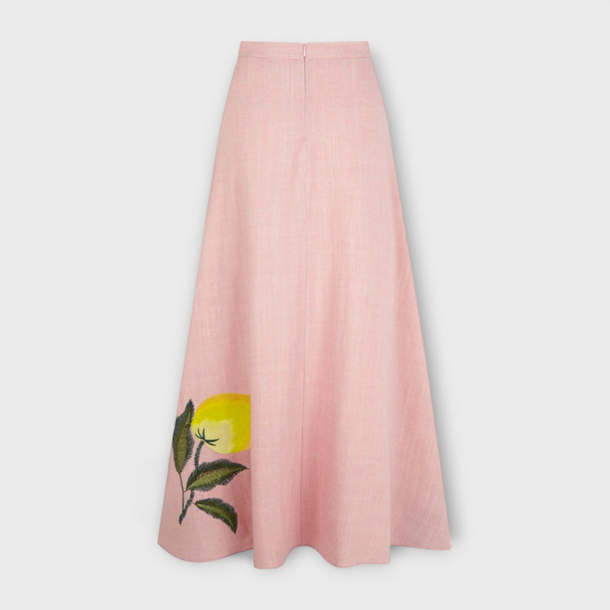 Women's Midi Skirt | Maxi Length Linen Print A-Line